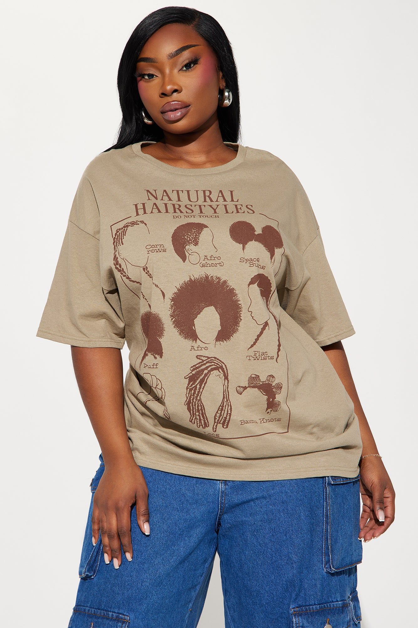 Embracing Natural Beauty Graphic Tee - Taupe sold by Fashion Nova product image thumbnail 4