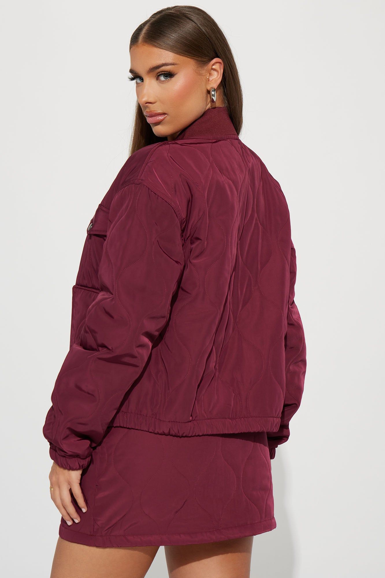 Heather Mini Skirt Set - Burgundy sold by Fashion Nova product image thumbnail 3