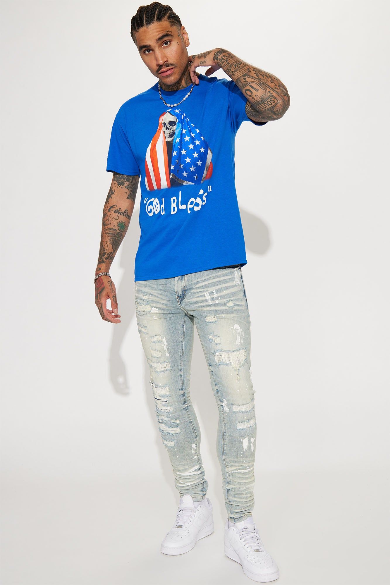 Good Glory Short Sleeve Tee - Royal sold by Fashion Nova product image thumbnail 2
