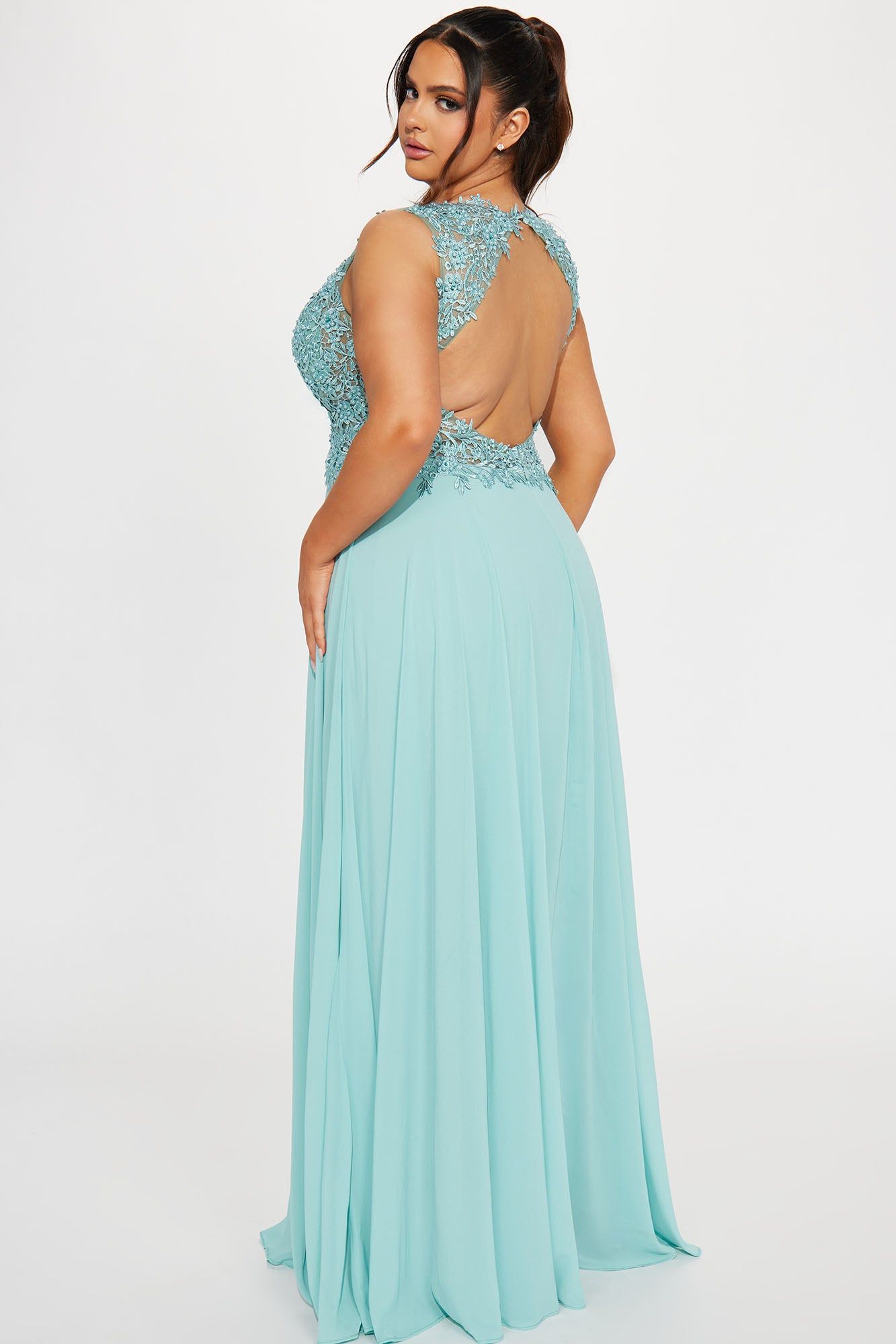 Night At The Gala Gown - Sage sold by Fashion Nova product image thumbnail 6