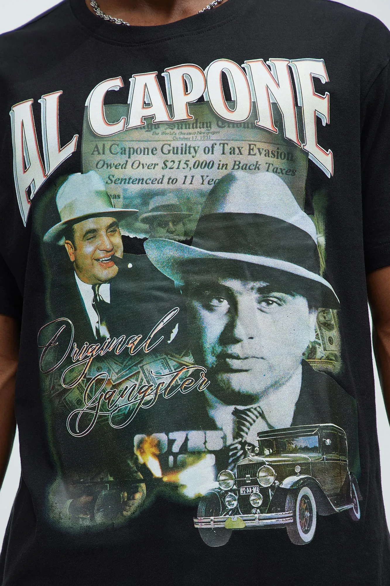 Al Capone The Original Short Sleeve Tee - Black sold by Fashion Nova product image thumbnail 3