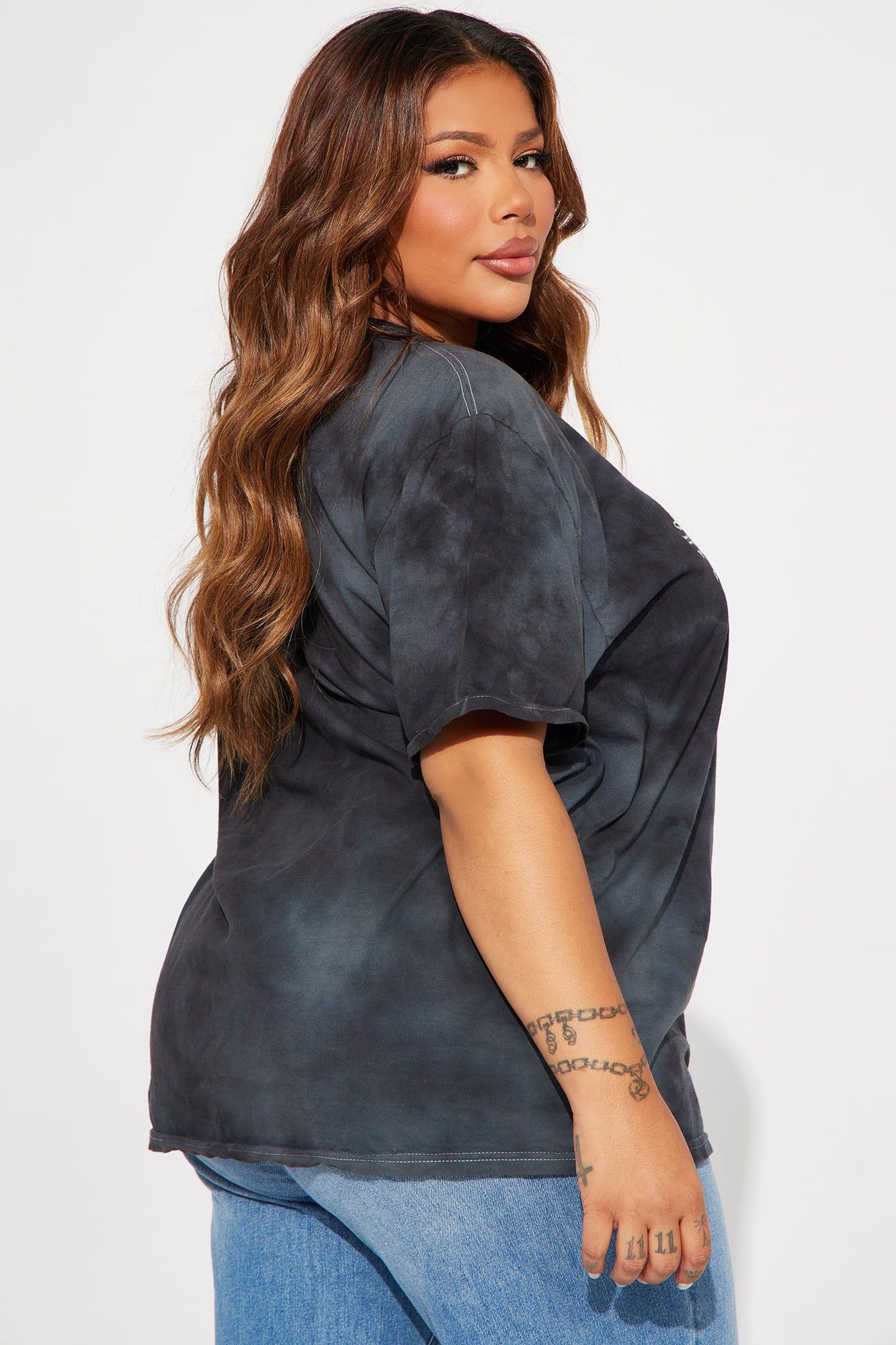 Never Giving Up Washed Tshirt - Black Wash sold by Fashion Nova product image thumbnail 7