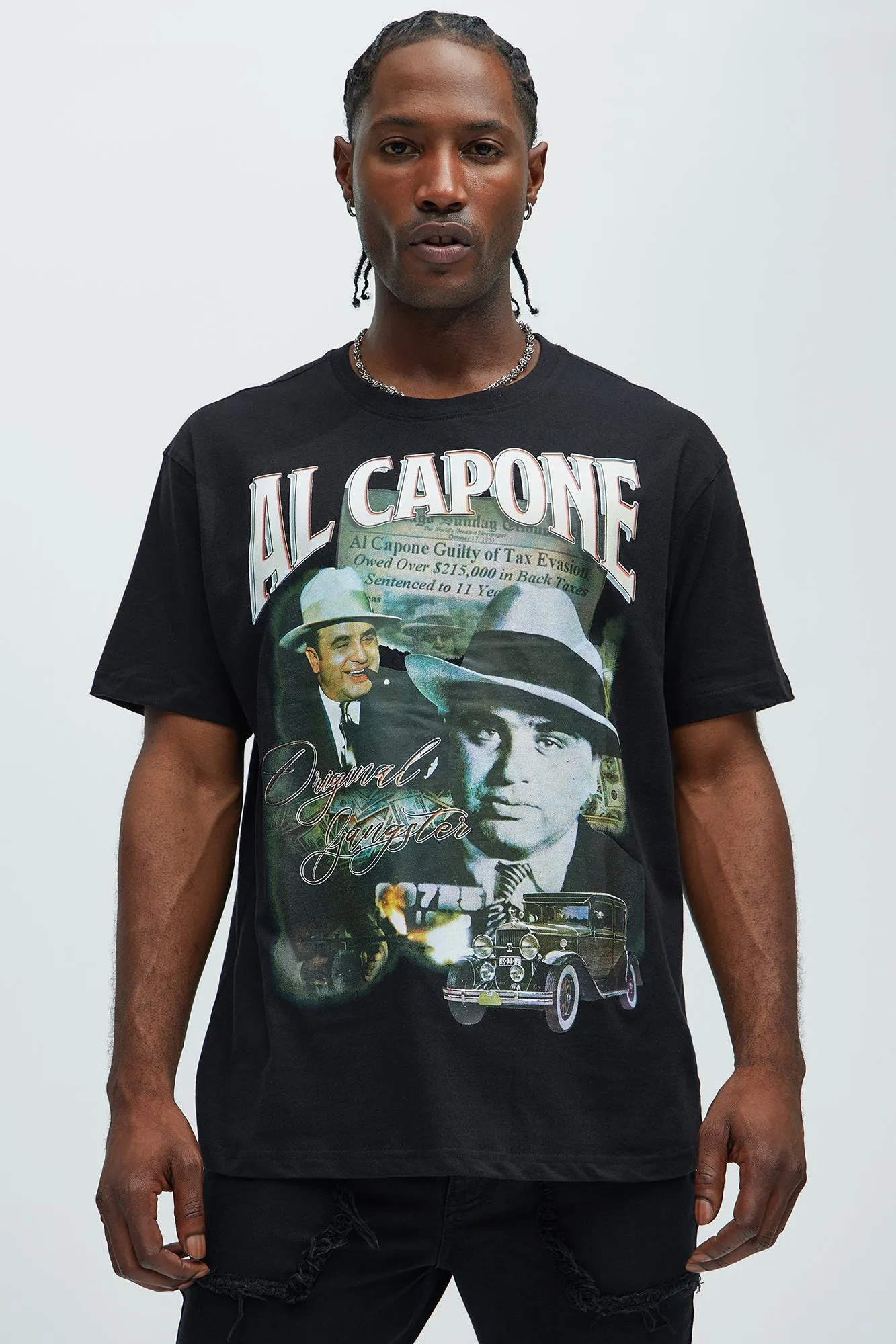 Al Capone The Original Short Sleeve Tee - Black sold by Fashion Nova