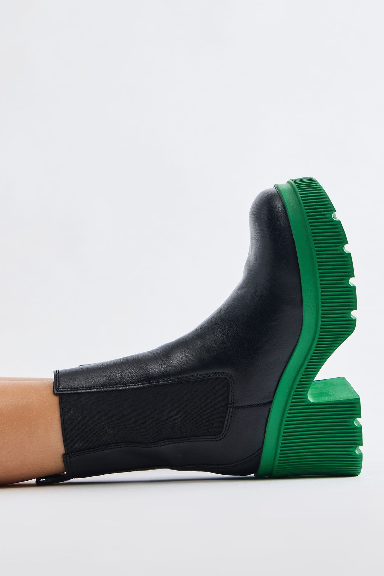 Erika Platform Booties - Black/Green sold by Fashion Nova product image thumbnail 5