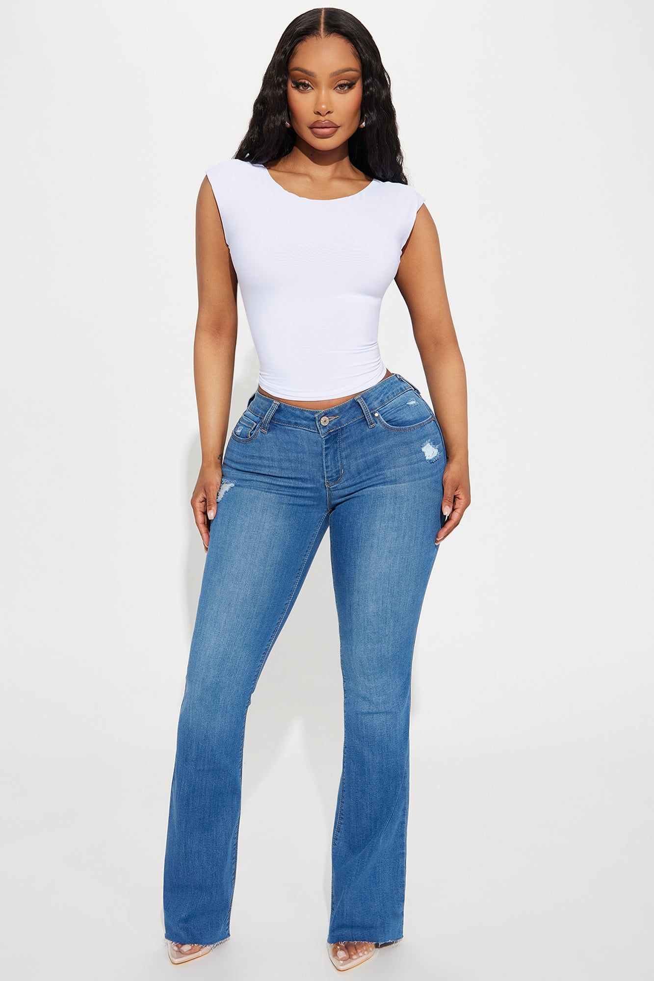 Inside Scoop Backless Top - White sold by Fashion Nova product image thumbnail 2