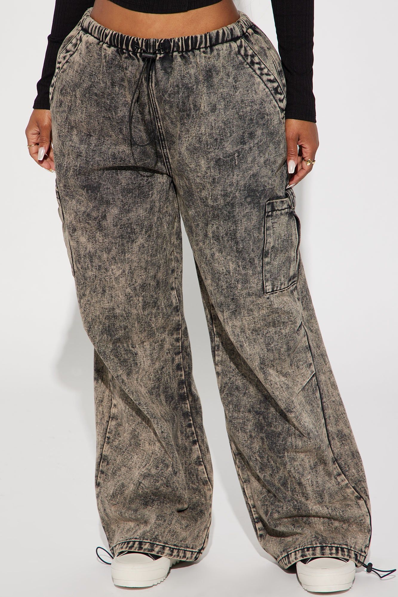 Wear It Out Mineral Wash Cargo Pant - Brown sold by Fashion Nova product image thumbnail 2