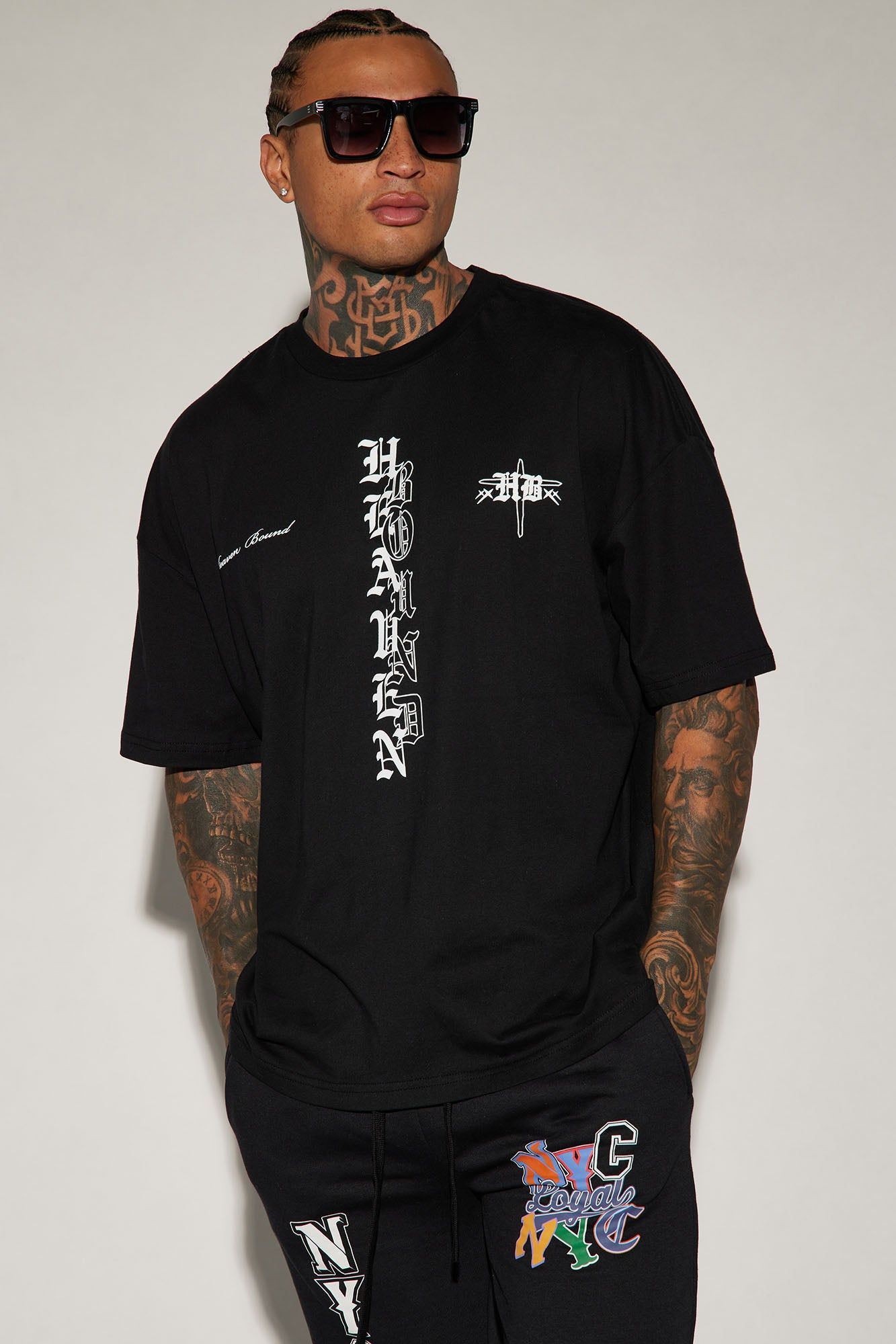 Heaven Bound Oversized Short Sleeve Tee - Black sold by Fashion Nova product image thumbnail 4