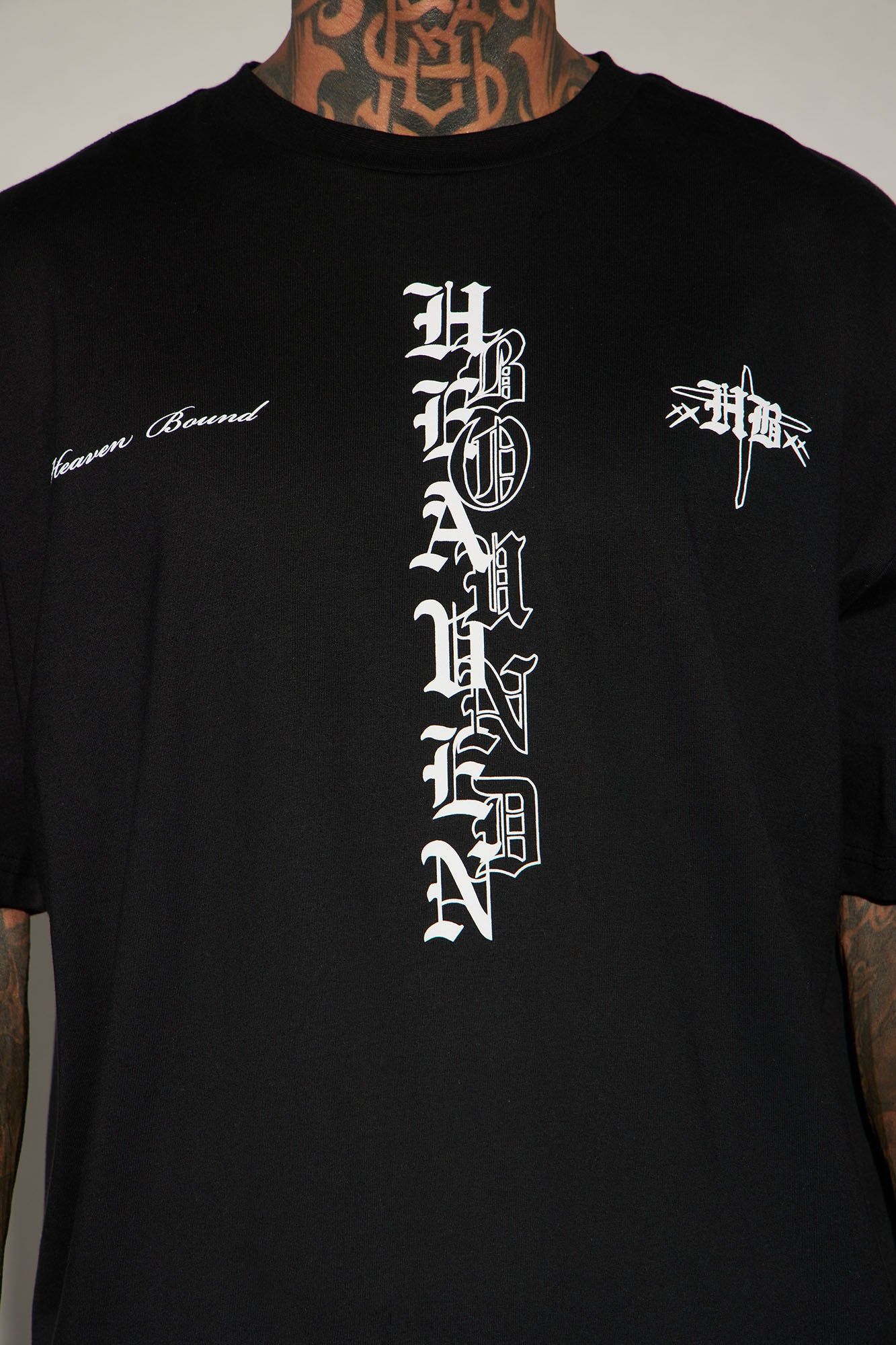 Heaven Bound Oversized Short Sleeve Tee - Black sold by Fashion Nova product image thumbnail 3