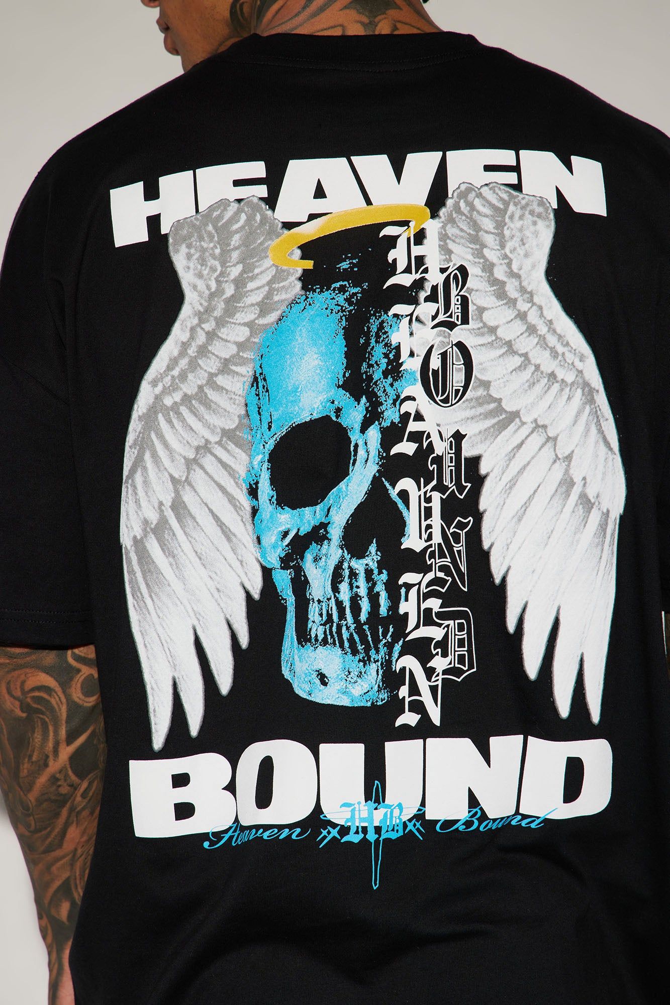 Heaven Bound Oversized Short Sleeve Tee - Black sold by Fashion Nova product image thumbnail 5