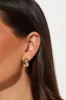 Gleam On Hoop Earrings - Gold sold by Fashion Nova