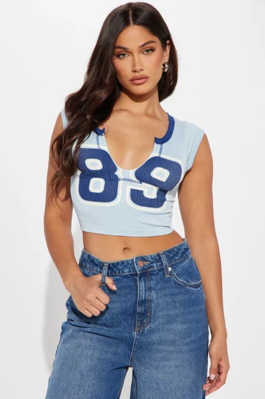 MVP Seamless Tee - Blue sold by Fashion Nova