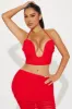 Always Slaying Mesh Skirt Set - Red sold by Fashion Nova