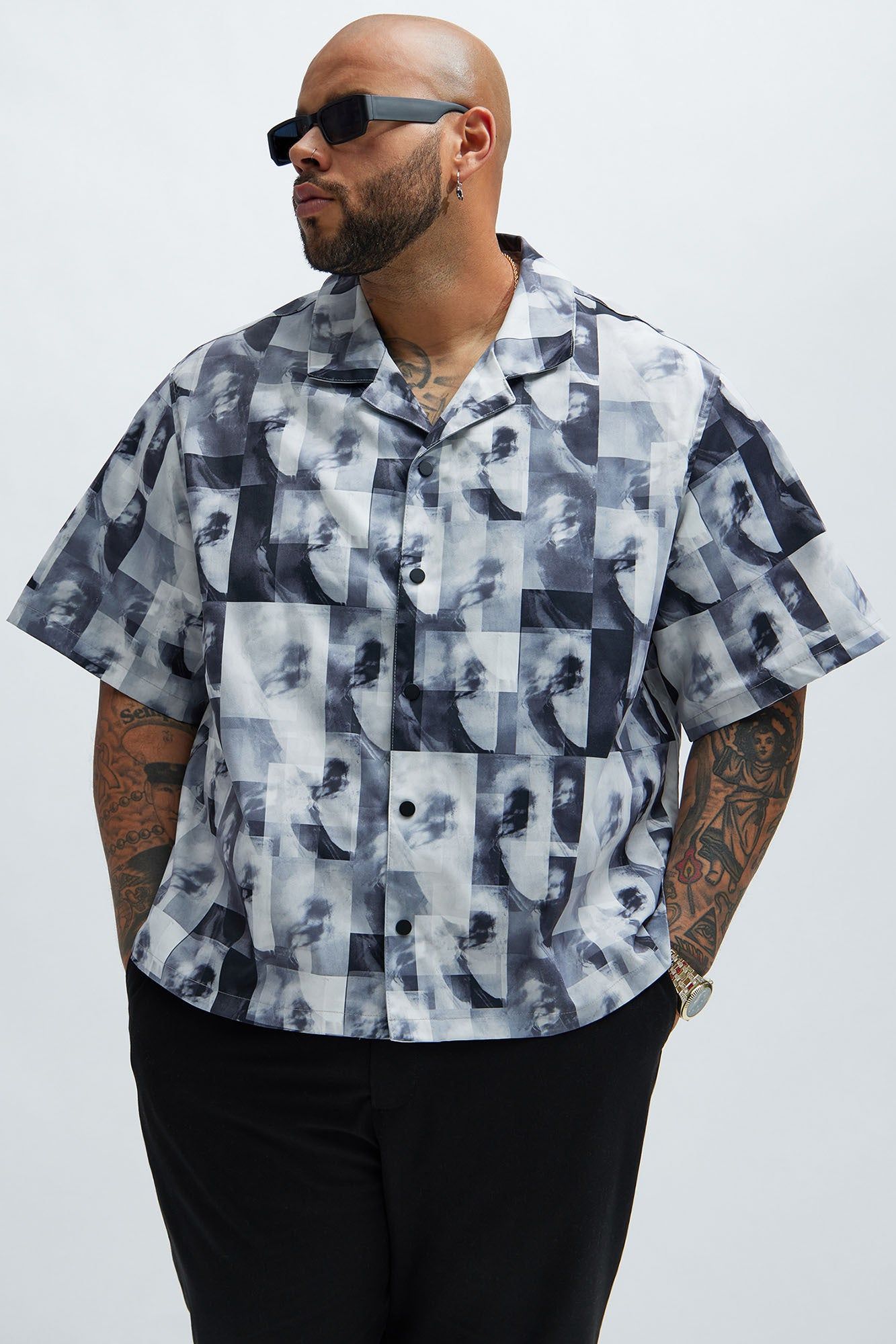 Ansel Shirt - Grey/combo sold by Fashion Nova product image thumbnail 4