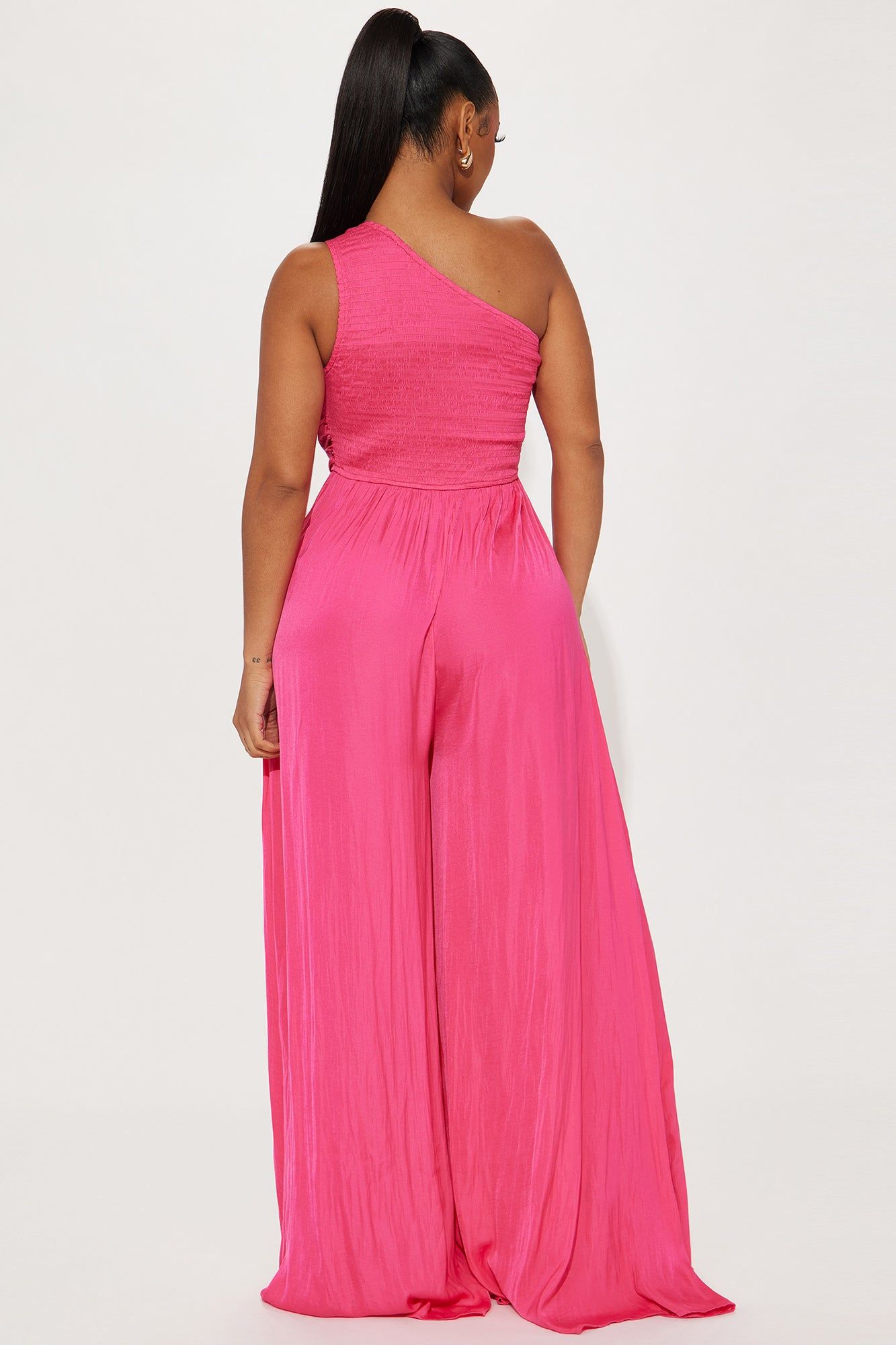 Without Warning Satin Jumpsuit - Hot Pink sold by Fashion Nova product image thumbnail 3