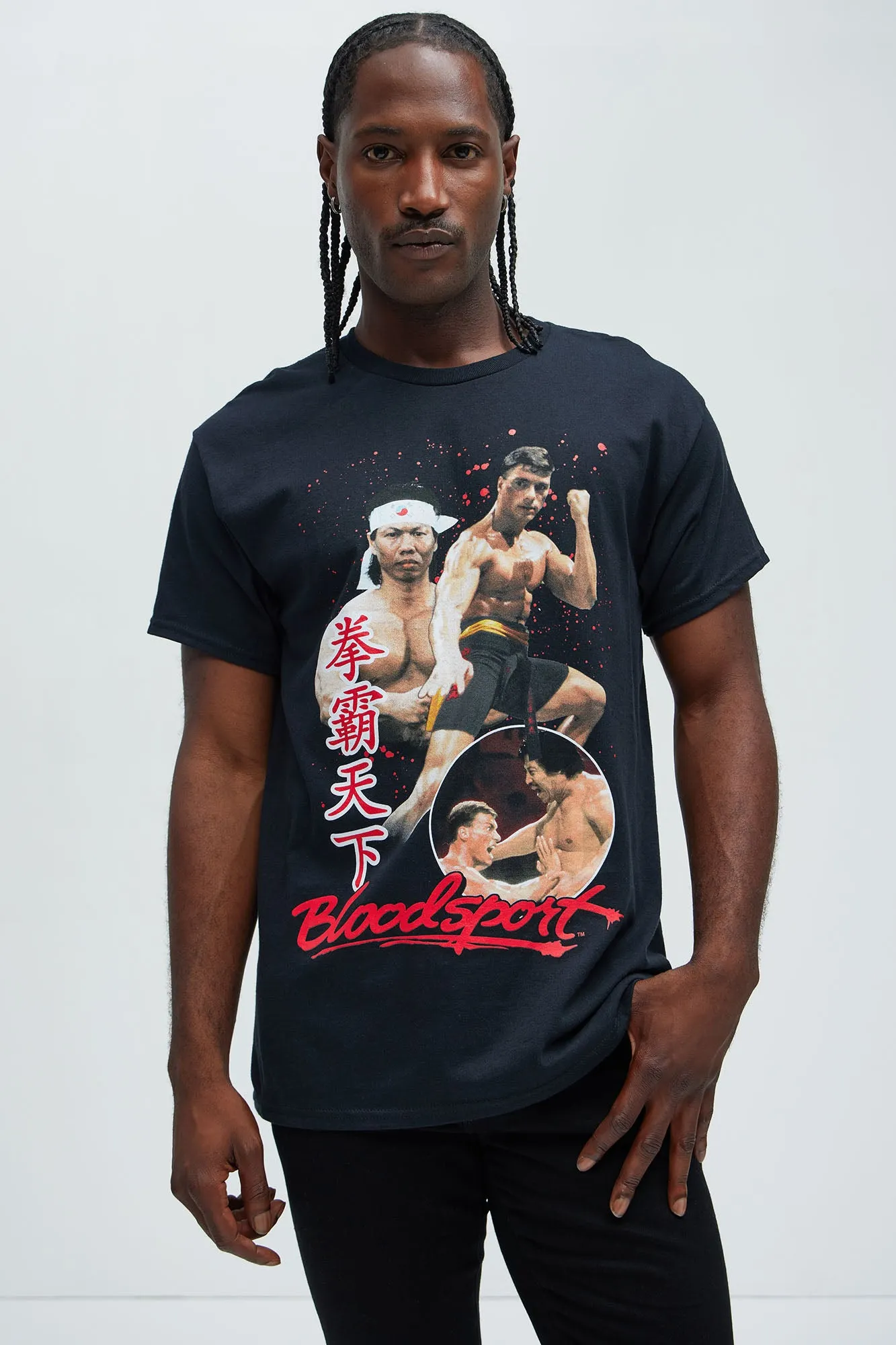 Bloodsport Short Sleeve Tee - Black sold by Fashion Nova