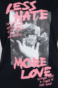 Less Hate More Love Tee - Black sold by Fashion Nova