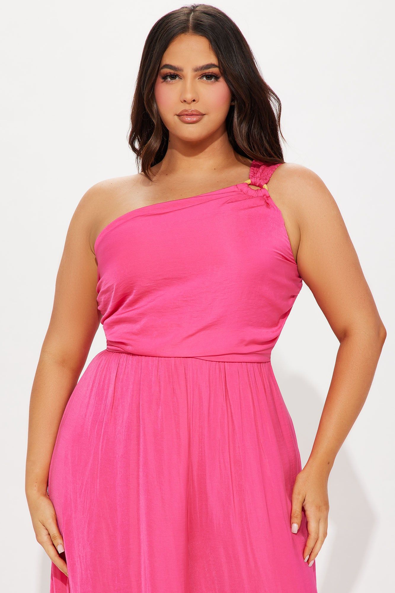 Without Warning Satin Jumpsuit - Hot Pink sold by Fashion Nova product image thumbnail 5