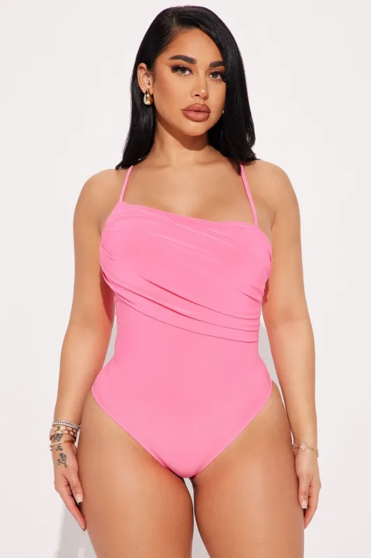 Make You Miss Me Bodysuit - Hot Pink sold by Fashion Nova