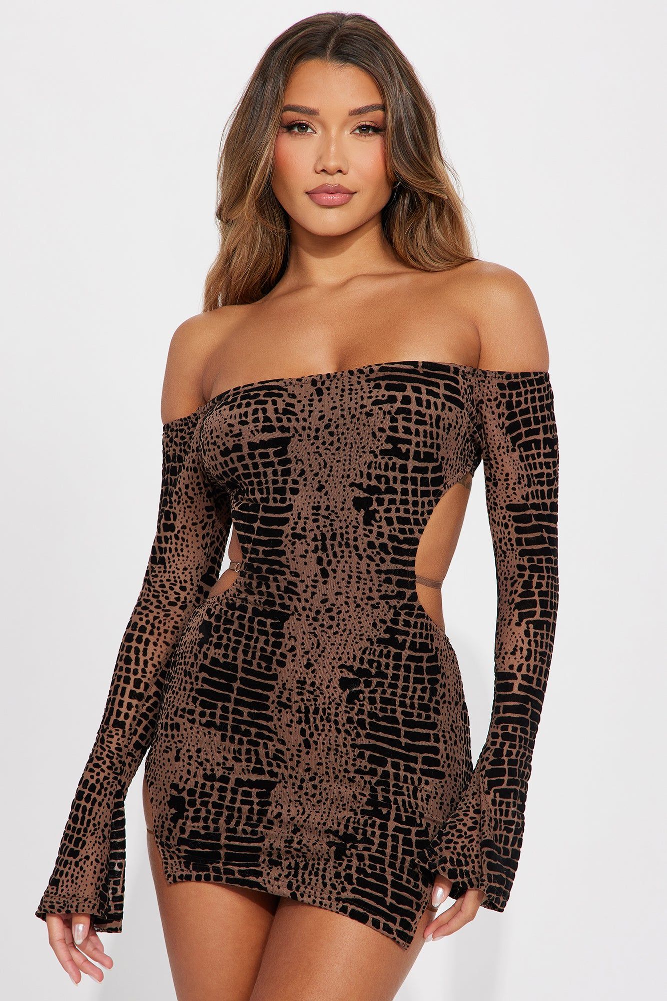 Samatha Micro Mini Dress - Brown sold by Fashion Nova product image thumbnail 2