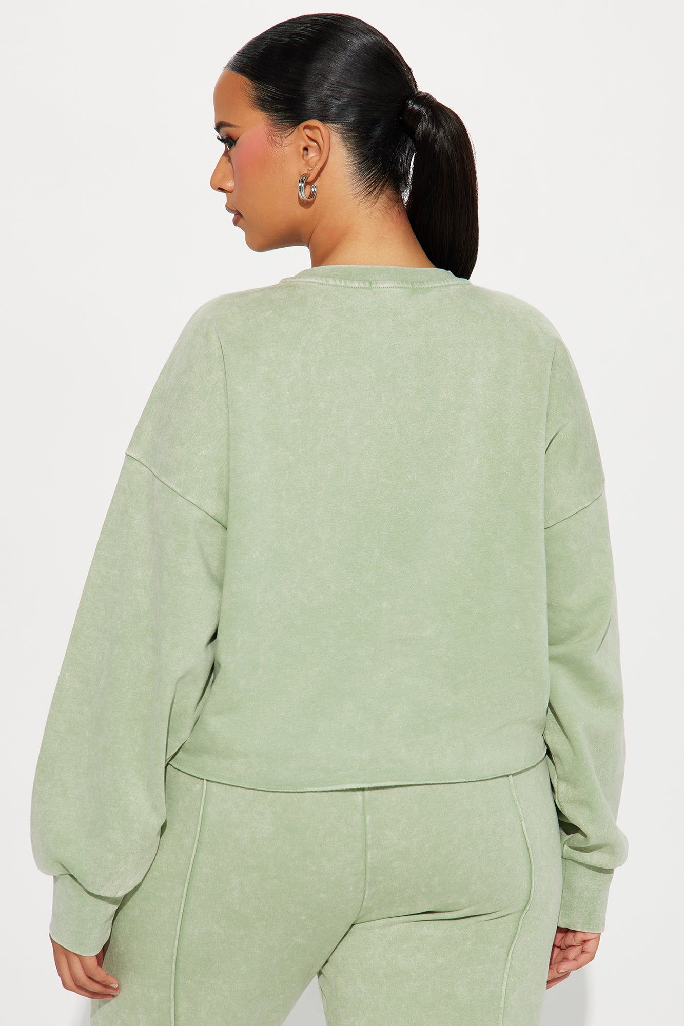 Chill Out Lounge Sweatshirt - Sage sold by Fashion Nova product image thumbnail 6