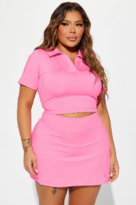 Tennis Play Elevate Active Top - Bubblegum Pink sold by Fashion Nova