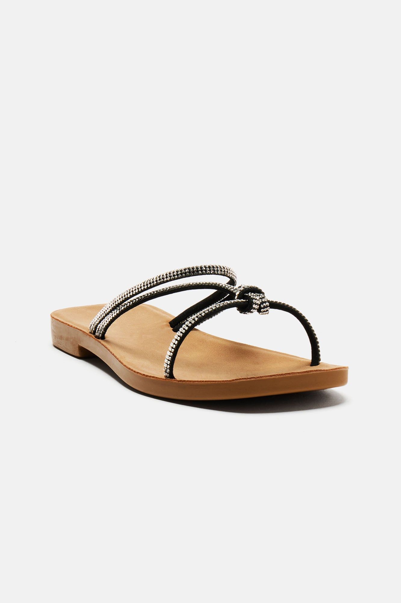 Edeline Rhinestone Sandals - Black sold by Fashion Nova product image thumbnail 2