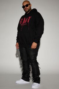 GOAT Stencil Hoodie - Black sold by Fashion Nova