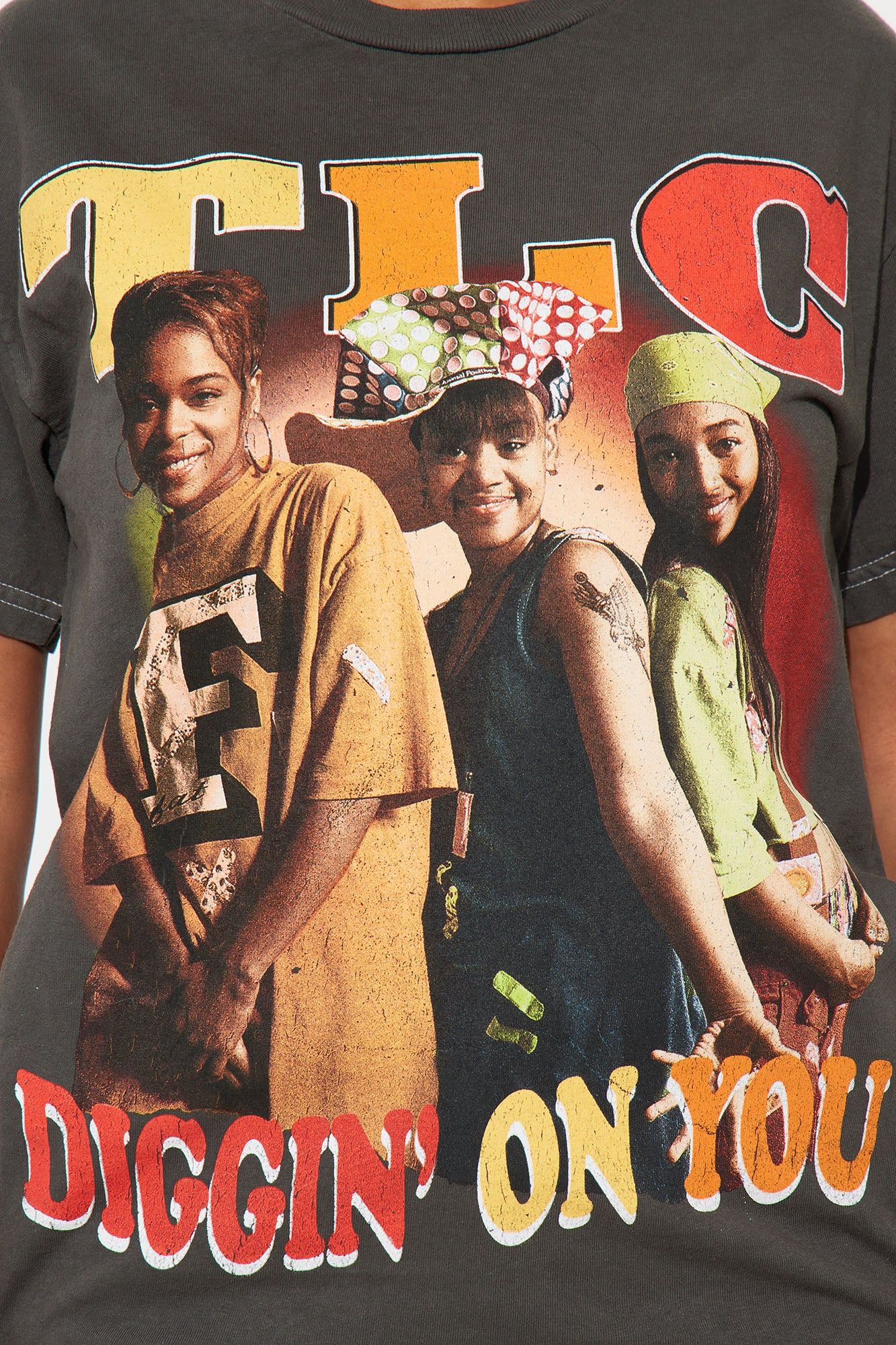 TLC Diggin' On You Graphic Tee - Black Wash sold by Fashion Nova product image thumbnail 3