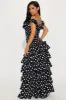 Diane Polka Dot Maxi Dress - Black/White sold by Fashion Nova