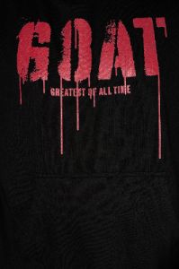 GOAT Stencil Hoodie - Black sold by Fashion Nova