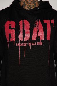 GOAT Stencil Hoodie - Black sold by Fashion Nova