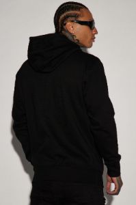 GOAT Stencil Hoodie - Black sold by Fashion Nova