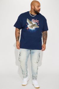Hold On Cargo Stacked Skinny Jeans - Light Wash sold by Fashion Nova