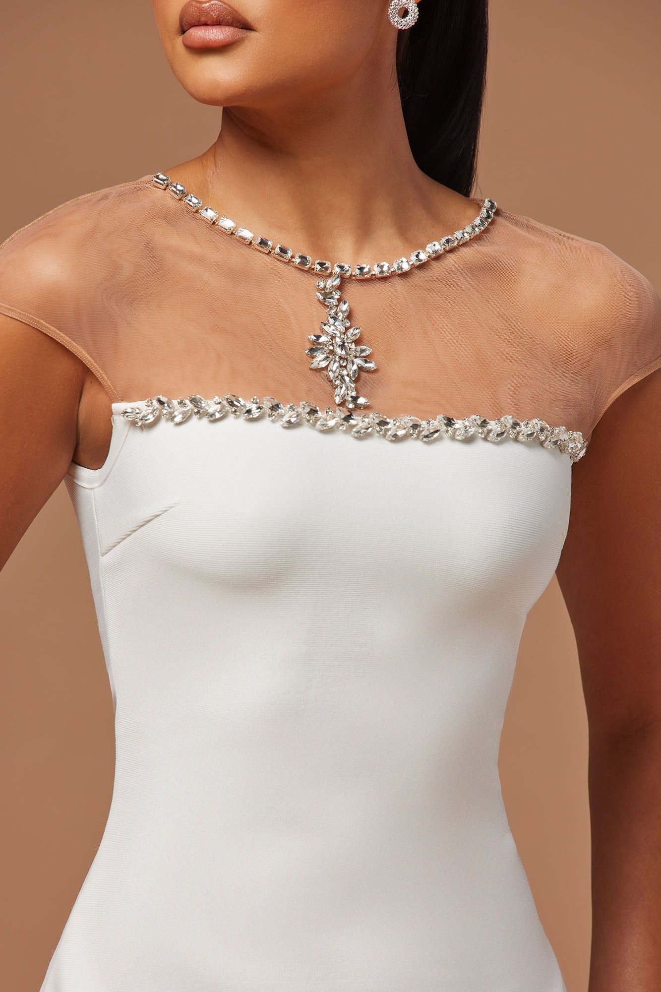 Angelique Bandage Mini Dress - White sold by Fashion Nova product image thumbnail 3