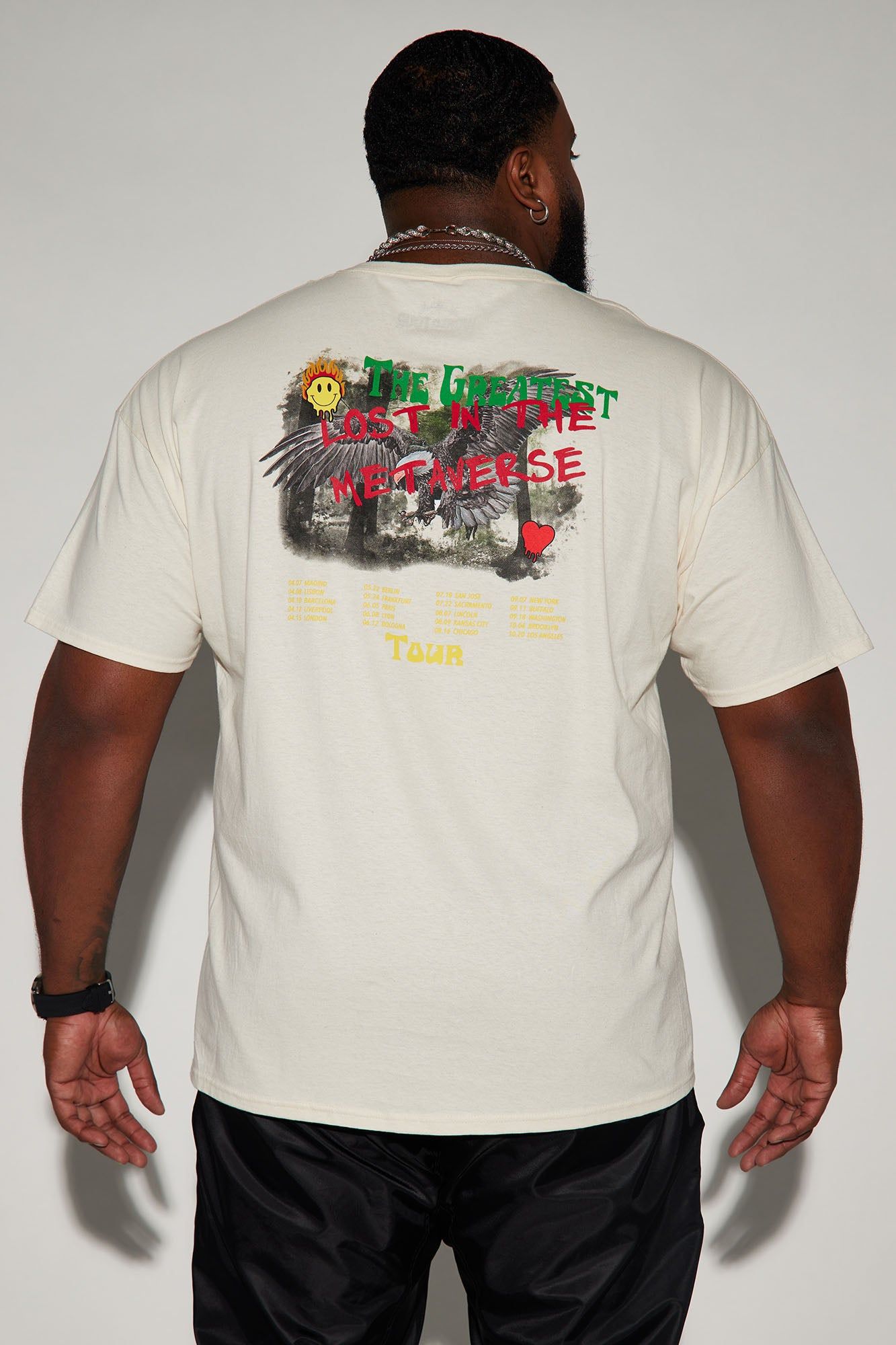 Abduction Tour Short Sleeve Tee - Cream sold by Fashion Nova product image thumbnail 5