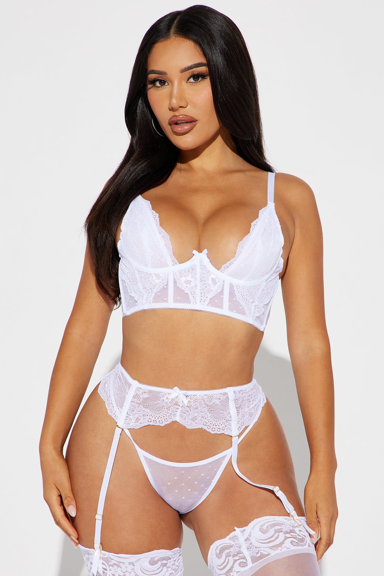 Take The Lead Tonight 3 Piece Set - White sold by Fashion Nova