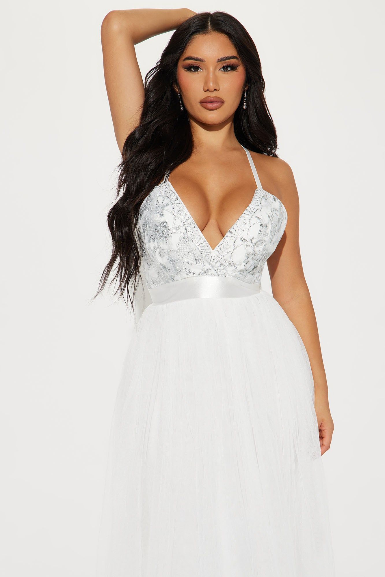 Let's Dance Tulle Maxi Dress - Off White sold by Fashion Nova product image thumbnail 2