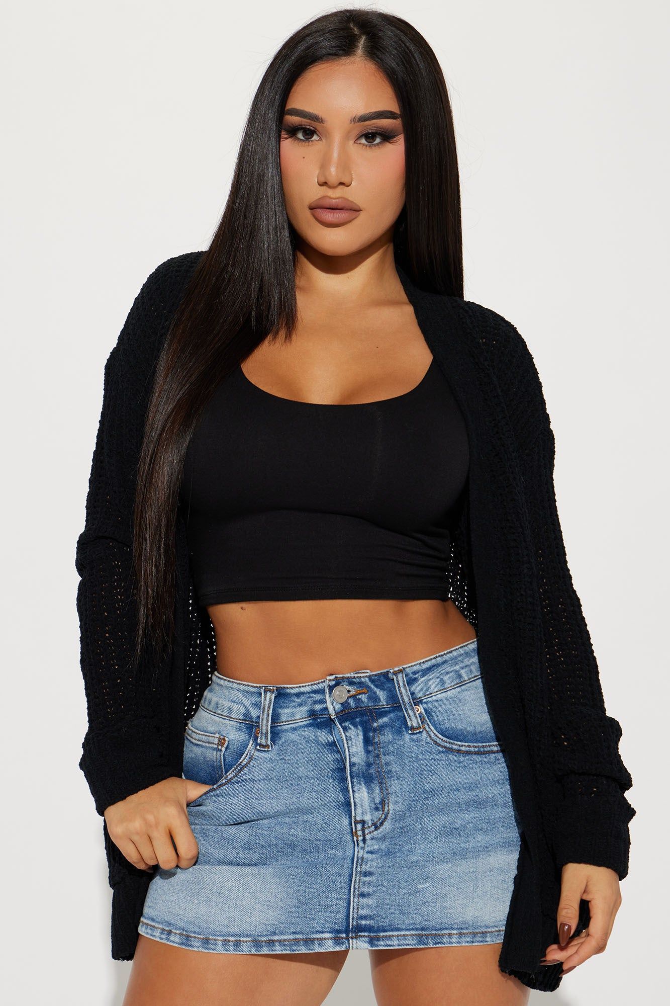 Nora Cardigan - Black sold by Fashion Nova