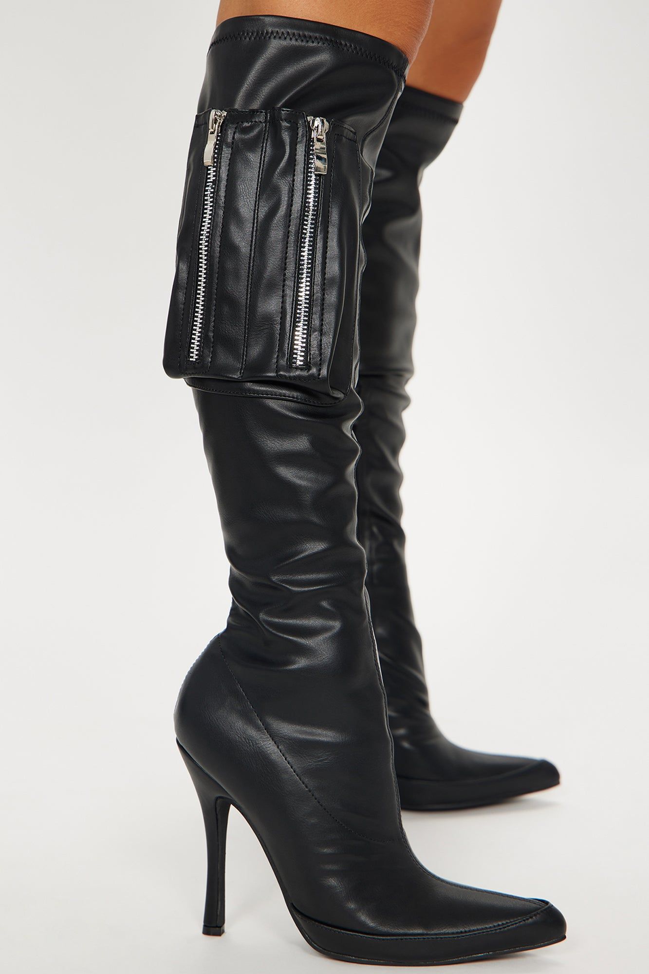 Headliner Knee High Boots - Black sold by Fashion Nova product image thumbnail 3