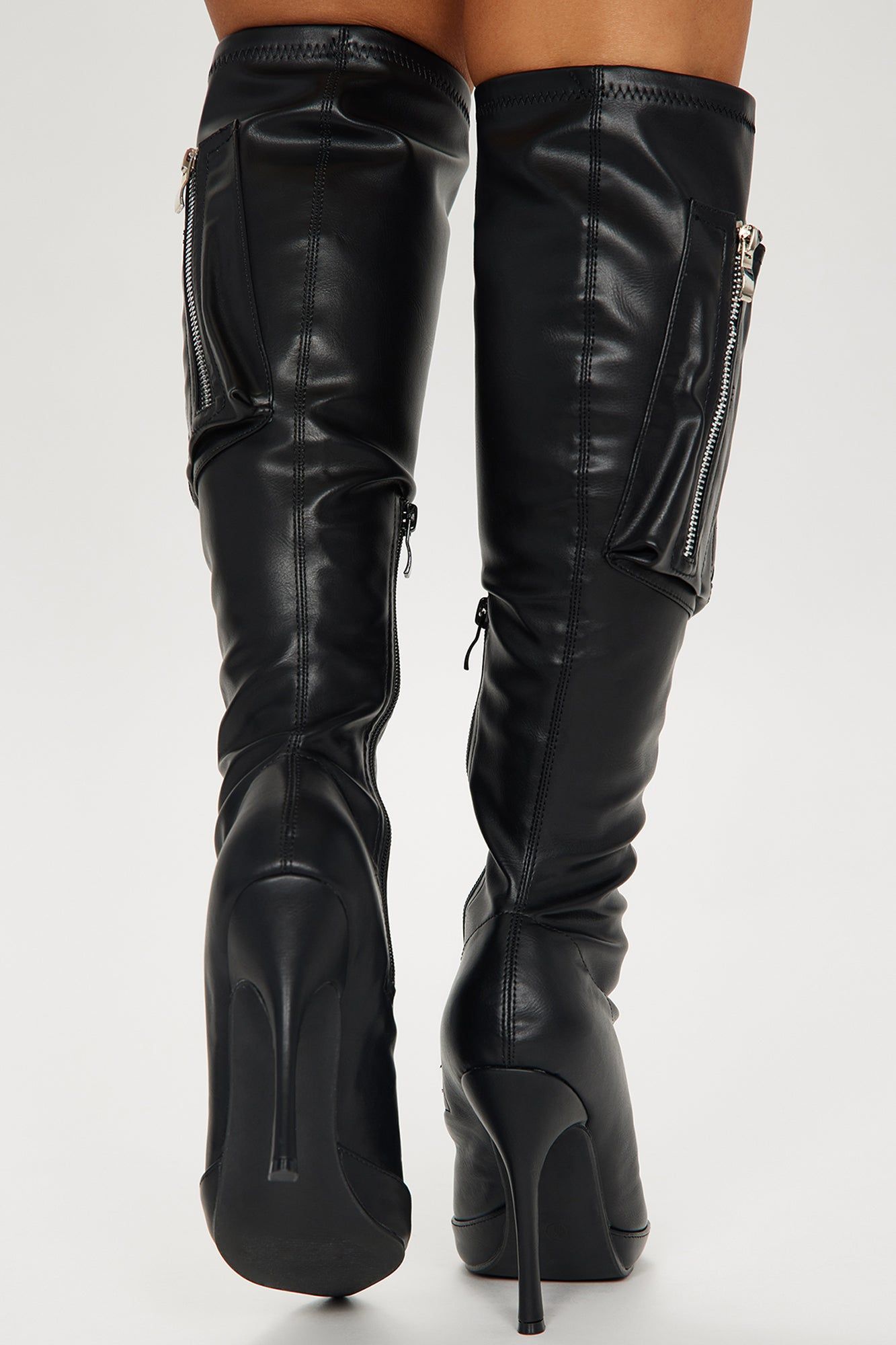Headliner Knee High Boots - Black sold by Fashion Nova product image thumbnail 4