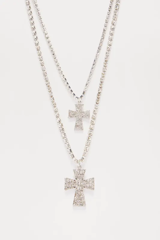 Most Devoted Necklace - Silver sold by Fashion Nova