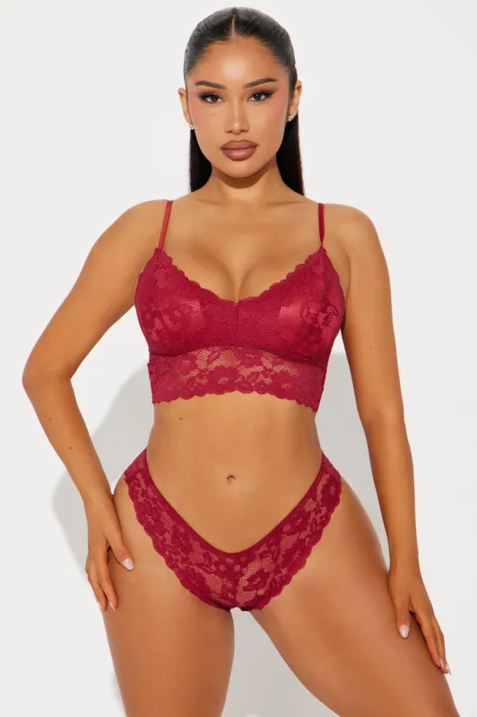 Carla Lace 2 Piece Set - Red sold by Fashion Nova