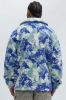 Edson Camo Sherpa Shacket - Blue/combo sold by Fashion Nova