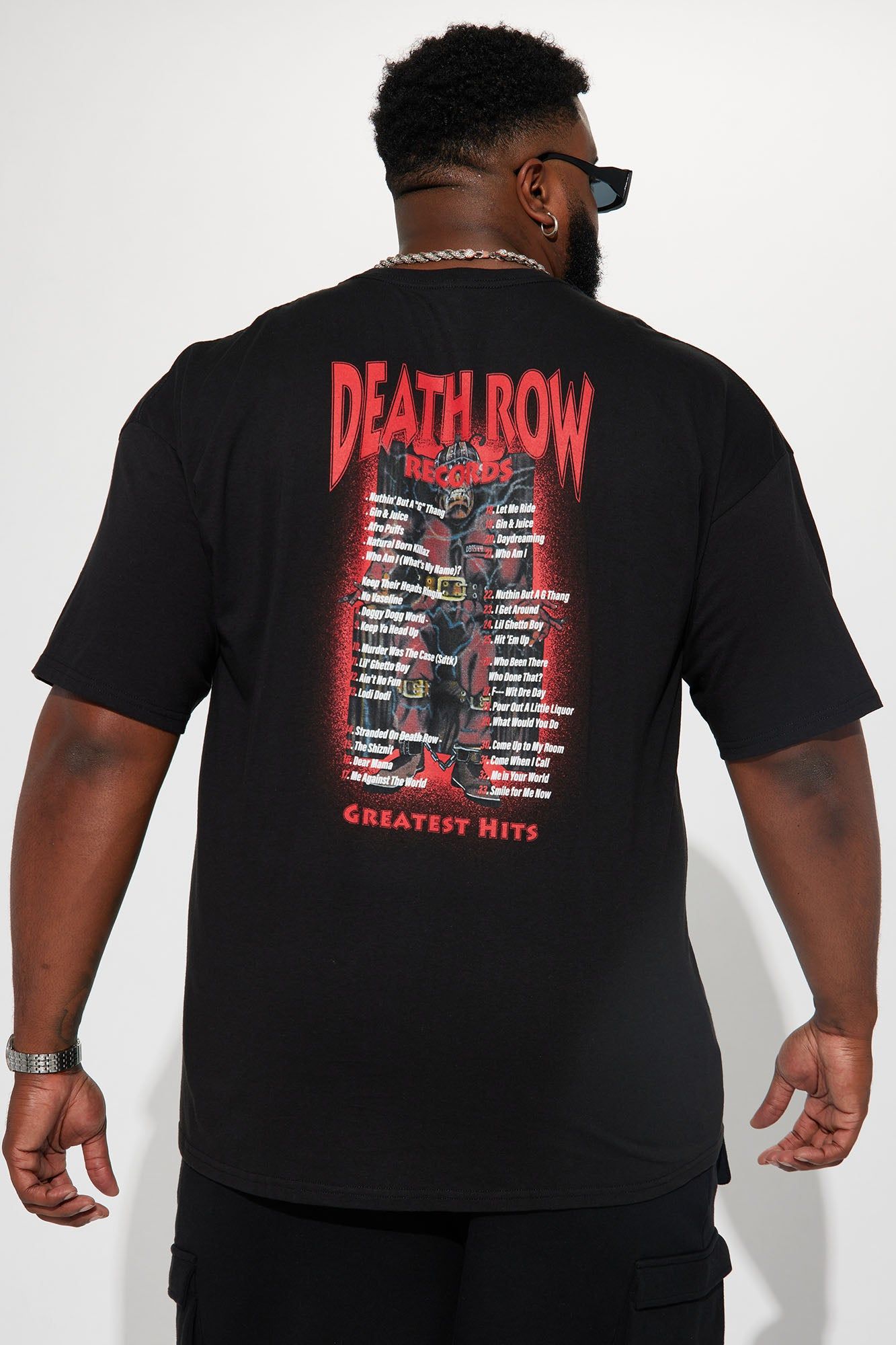 Death Row Records Hits Short Sleeve Tee - Black sold by Fashion Nova product image thumbnail 2