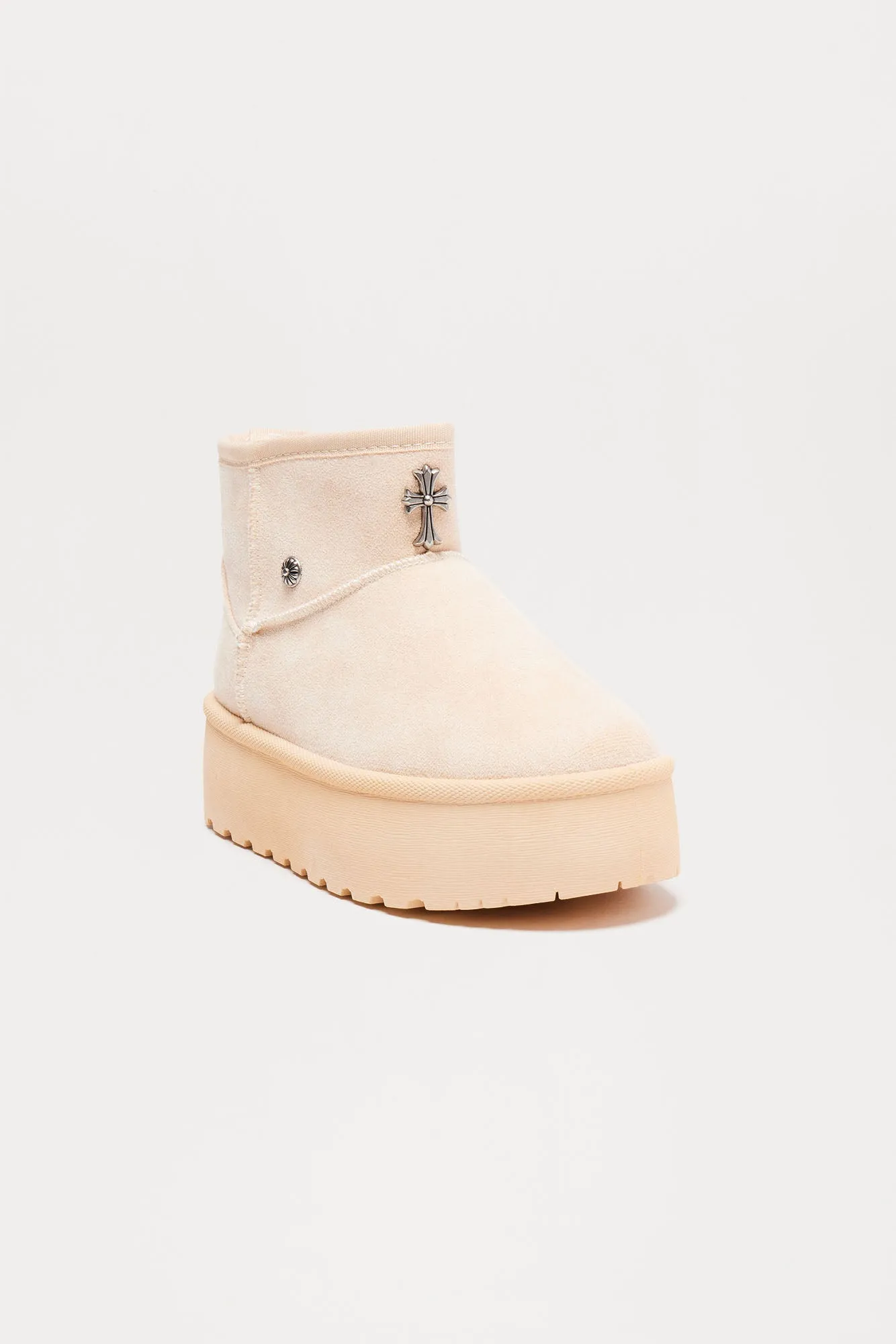 Brooke Platform Booties - Cream sold by Fashion Nova product image thumbnail 3