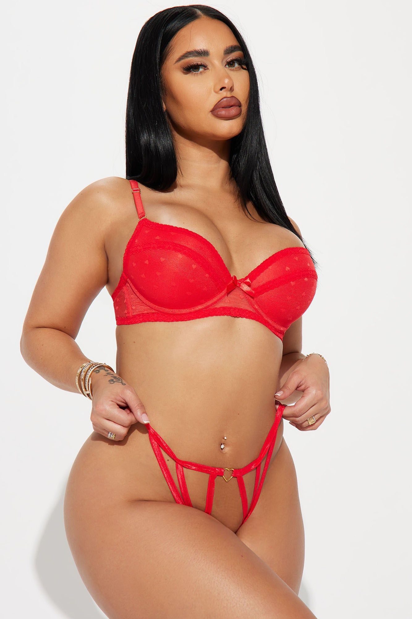 Tie You Down Crotchless Panty - Red sold by Fashion Nova product image thumbnail 2