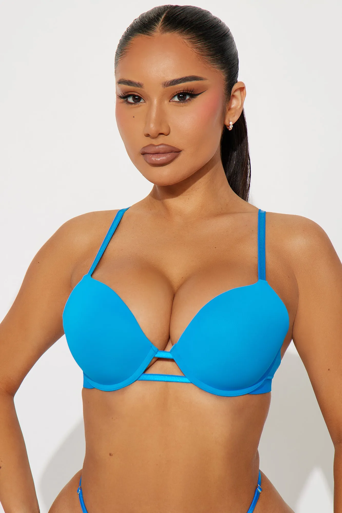 Nova Microfiber Extreme Push Up Bra - Royal sold by Fashion Nova