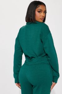 Chill Day Fleece Jogger Set - Hunter sold by Fashion Nova