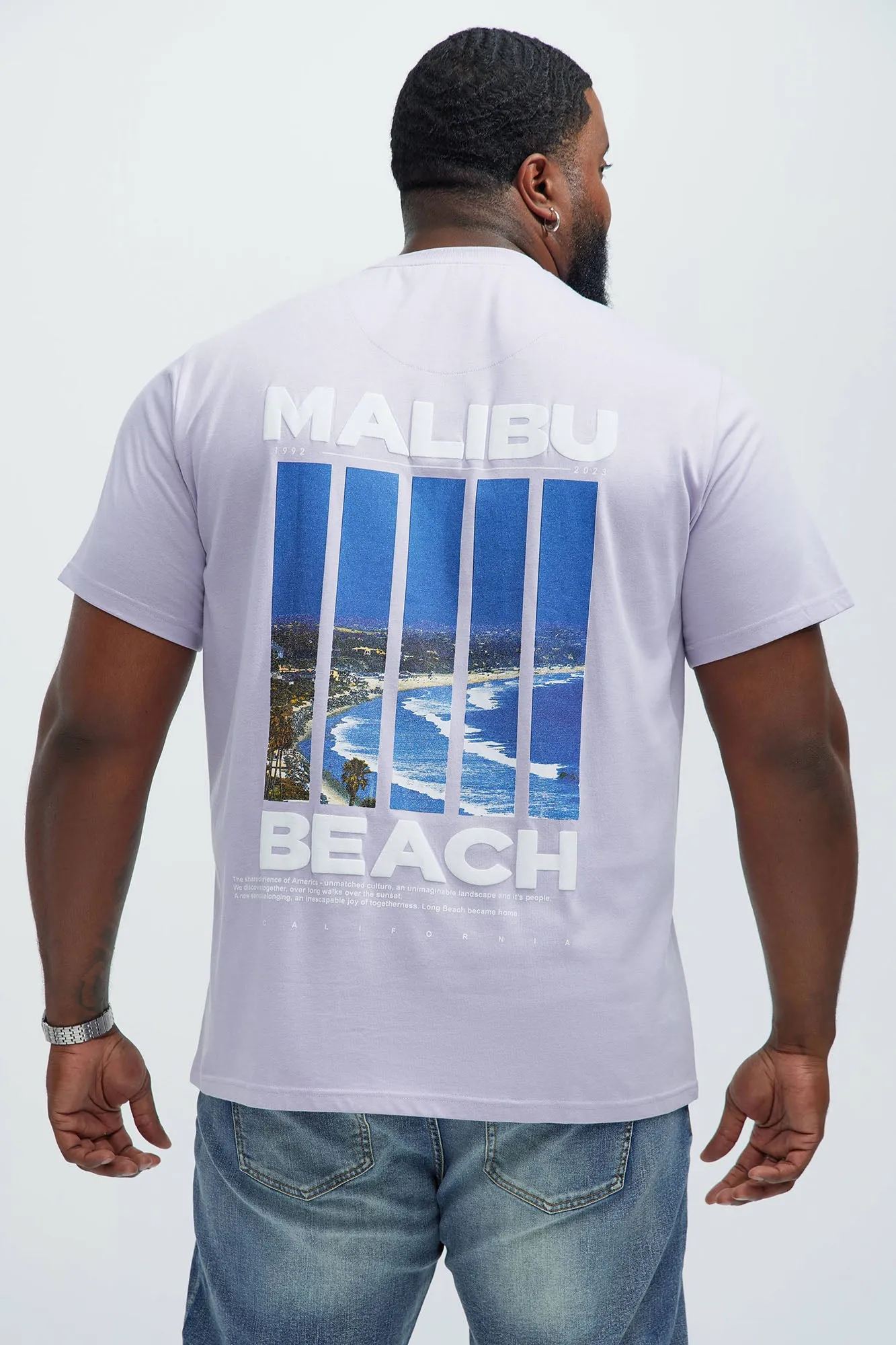 Malibu Beach Shore Short Sleeve Tee - Lilac sold by Fashion Nova product image thumbnail 5
