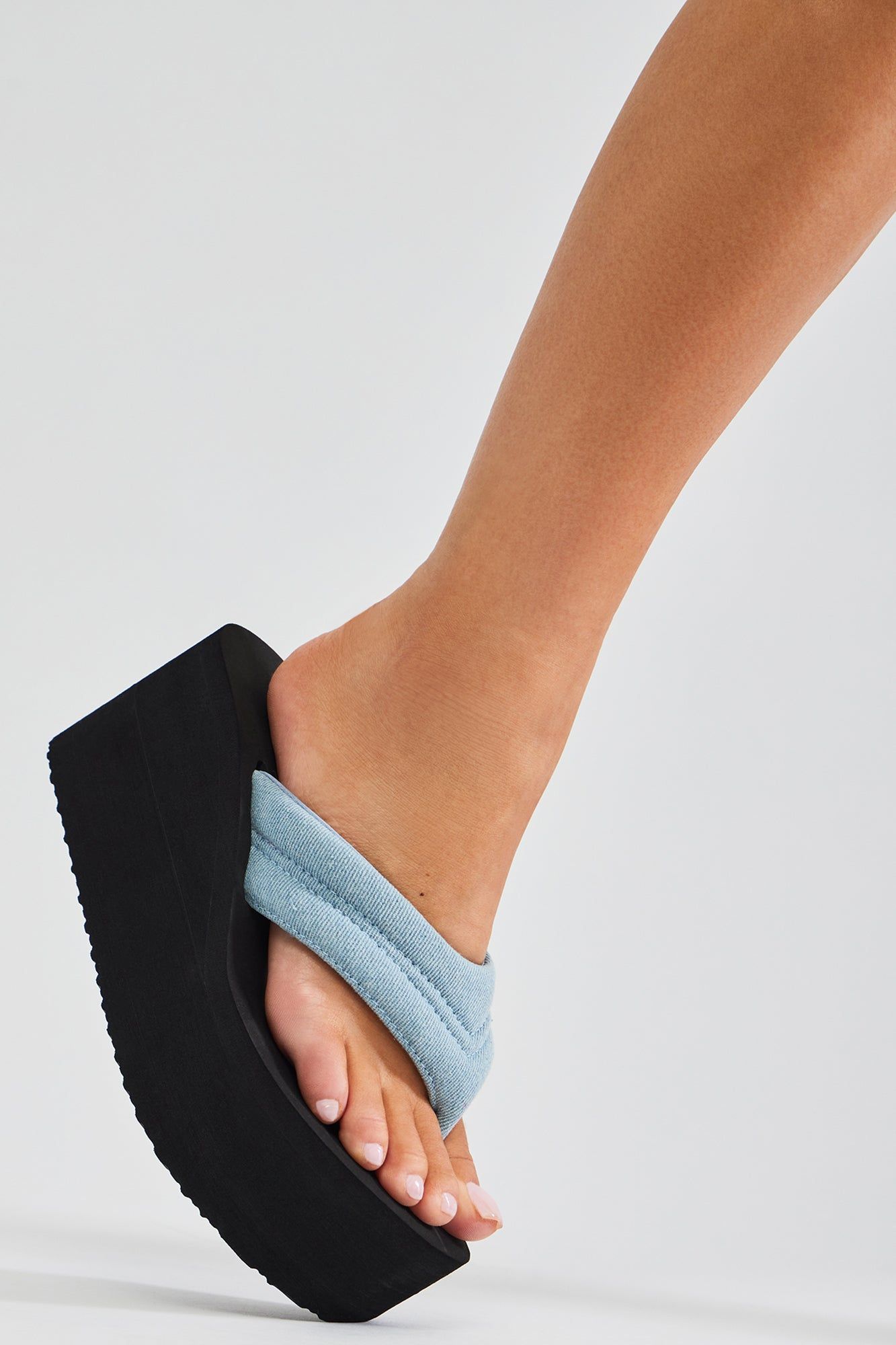 Meet Me Poolside Wedges - Denim sold by Fashion Nova product image thumbnail 3